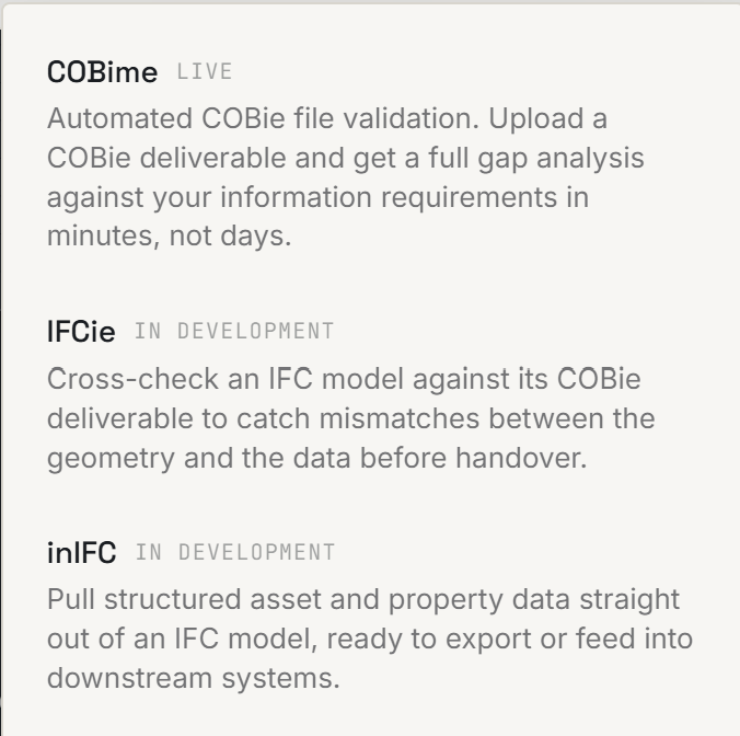 Example of the GEN-iX account dashboard showing subscribed modules